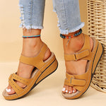 Wedge Heeled Sandals Women Summer 2023 Casual Open Toe Platform Gladiator Sandals Woman Plus Size 43 Non Slip Beach Shoes Mujer
