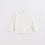 Baby Girls Velvet Long Sleeved T-shirt Toddler Kids Solid Color Bottoming Shirts Thicken Pullover Fall Winter Children's Clothes