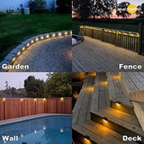 Solar Lamp Path Deck Outdoor Garden LED Lights Waterproof Balcony Lighting Decoration for Patio Stair Fence Solar Light Outdoors