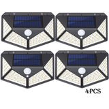 100 LED Solar Lights Outdoor Solar Wall Lamp PIR Motion Sensor Lamp Waterproof Solar Street Light for Garden Decoration