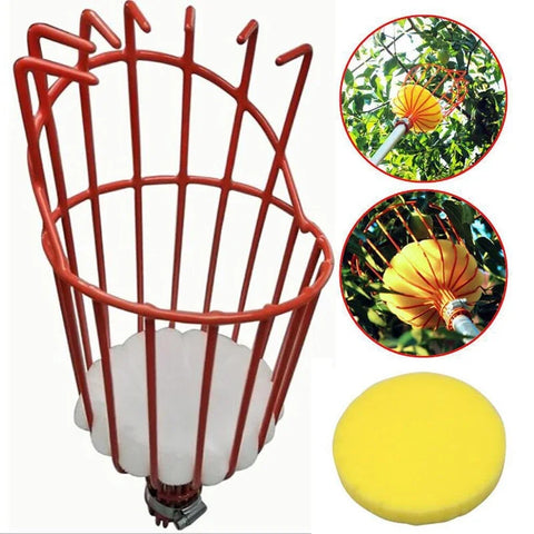 Fruit Picker Head Without Pole Metal/Plastic Fruit Collector Harvest Picking Apple Citrus Pear Garden Hand Tools