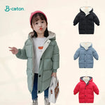 Children Down Coat Mid-length Long Sleeve Boys Girls Puffer Down Jackets Thicking Warm Children Down Jacket Coats Kid Clothes