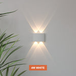 LED Wall Light Outdoor Waterproof IP65 Porch Garden Wall Lamp &amp; Indoor Bedroom Bedside Decoration Lighting Lamp Aluminum