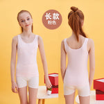 Girls Underwear Kids Cotton Tops 2022 Summer Children Sleeveless Solid Color Camisoles Breathable Undershirts Teenagers Tank Top