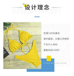 2023 Monochrome Women's Sexy Bikini Women's Swimwear Beach Bikini Beach Suit Bathrobe Swimwear