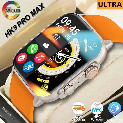 New 2024 Smart Watch 9 ultra Pro MAX Gen 2 49mm Amoled Screen Smartwatch High Refresh Rate Wireless Charging For Sport Men Women