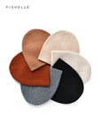 Basic style earth color solid color wool hat women's autumn winter warm simple cap men's knitted beanie Christmas Gifts