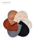 Basic style earth color solid color wool hat women's autumn winter warm simple cap men's knitted beanie Christmas Gifts