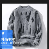 Brand Clothing High Quality Fashion Sweaters/Male Loose Casual Knitted Pullover/Man Casual Round Neck Sweaters M-3XL