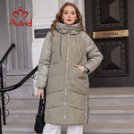 Astrid Winter Jacket Women 2022 Loose Long Warm Parka Fashion Thick Women's Coat Hooded Side Zipper Female Clothing AR-10225