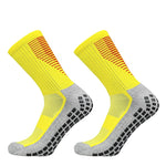 New Football Socks Men and Women Sports Socks Non-slip Silicone Bottom Soccer Basketball Grip Socks