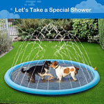 Smmer Dog Toy Splash Sprinkler Pad for Dogs Pet Swimming Pool Interactive Outdoor Play Water Mat Toys for Dogs Cats and Children