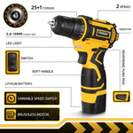 VVOSAI 16V MAX Brushless Cordless Drill 32N.m Electric Screwdriver 25+1 Torque Settings 2-Speeds MT-Series Power Tools