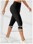 New Large Panel Pocket Design with High Waist, Hip Lift, Slimming Yoga Pants, Fitness Running Crop Pants