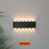 LED Wall Light Outdoor Waterproof IP65 Porch Garden Wall Lamp &amp; Indoor Bedroom Bedside Decoration Lighting Lamp Aluminum