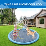 Smmer Dog Toy Splash Sprinkler Pad for Dogs Pet Swimming Pool Interactive Outdoor Play Water Mat Toys for Dogs Cats and Children