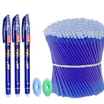 85Pcs/Set Erasable Pen Gel Pens 0.5mm Blue/Black ink Refills Rod Washable Handle School Writing Office Kawaii Stationery Gel Pen