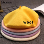 Wool Thick  Berets Artist French Beret Women Painter Hat Girls Female Warm  Walking Cap