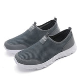 Men Shoes Breathable Mesh Summer Lightweight Hiking Walking Casual Shoes Slip-On Driving Men's Loafers