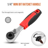 Mini 1/4 Ratchet Wrench Double Ended Quick Socket Ratchet Wrench Screwdriver Hex Torque Wrenches Set Spanner Hand Repair Tools