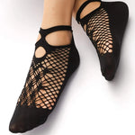 2023 New Women Sexy Summer Short Over Ankle Boat Socks Fishnet Mesh Black Floral Lace Patchwork Breathable Hollow Nylon Hosiery