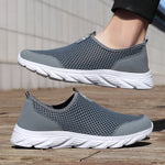 Men Shoes Breathable Mesh Summer Lightweight Hiking Walking Casual Shoes Slip-On Driving Men's Loafers