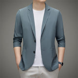 Summer Sunscreen Men for Blazer 2023 New Ultra-thin Lightweight Smart Casual Suit Jackets Classic Solid Single Breasted Coats