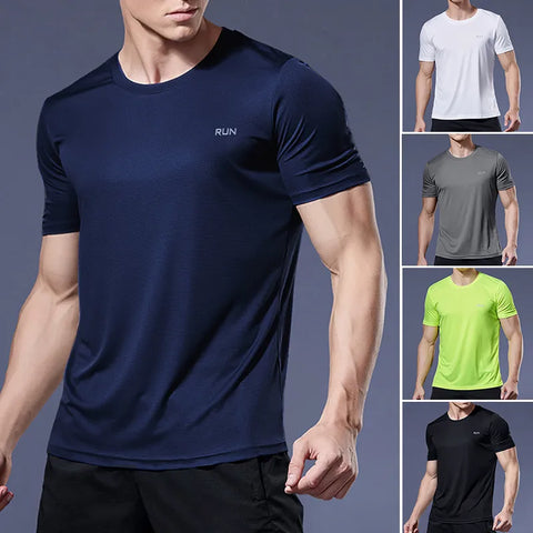 Running Shirts Soccer Shirts Men's Jersey Sportswear Mens Jogging T-Shirts Quick Dry Compression Sport T-Shirt Fitness Gym