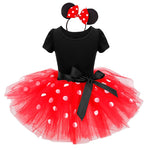 Dress Girls Fancy Halloween Cosplay Princess Tutu Dresses Red Christmas Disguise Costume Fantasy Vestidos