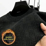 Spring Autumn 100% Pure Merino Wool Pullover Sweater Men O-neck Long-sleeve Cashmere Knitwear Female Clothing Grace