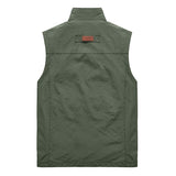 Men&#39;s Vests Mens Jacket Sleeveless Vest Spring Summer Autumn Casual Travels Hiking Work Vest Multi-pockets Vest Waistcoat 5XL