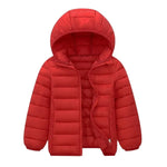 Kids Boy Light Down Jacket Autumn Coats Children Girl Cotton Warm Hooded Outerwear Teenagers Students Clothes 3-14 Years Old New