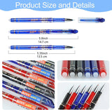 85Pcs/Set Erasable Pen Gel Pens 0.5mm Blue/Black ink Refills Rod Washable Handle School Writing Office Kawaii Stationery Gel Pen