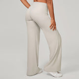 Women Straight Yoga Leg Bottoms Soft Stretchy Fabric Women's Yoga Pants GYM Sweat-Wicking Properties Running Sport Trousers