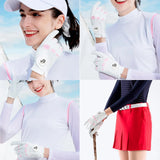 FINGER TEN Women Leather Golf Glove with Ball Marker Extra Grip 1 Pack, Left Right Hand Fit Ladies Girls