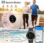 MELANDA Sport Smart Watch Women Bluetooth Call Smartwatch IP68 Waterproof Fitness Tracker Health Monitoring for IOS Android MK60