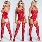 Sexy Lingerie Fishnet Bodystocking Women Open Crotch Sex Underwear Erotic Dress Bodysuit Exotic Porn Babydolls Outfits