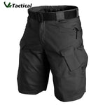 Men Urban Military Tactical Shorts Outdoor Waterproof Wear Resistant Cargo Shorts Quick Dry Multi pocket Plus Size Hiking Pants