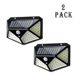 100 LED Solar Wall Lights Waterproof Outdoor Solar Lamp Wireless Solar Powered Sunlight Street Light for Garden Decoration