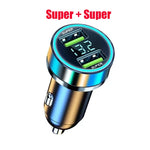 2 Port Super Fast USB Car Charger for iPhone 14 Pro Max 13 12 11 Oneplus Huawei OPPO Samsung Xiaomi 240W Quick Charging Adapter