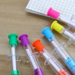 4 Pieces Creative Novelty Syringe Peculiar Shape Cute Stationery 0.5 mm School Office Supplies Gel Pen