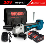 WOSAI MT Series M14 Brushless Angle Grinder 20V Lithium-Ion Battery Machine Cutting Cordless Electric Angle Grinder Power Tools