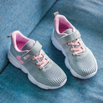 Tennis Shoes Slip On  Girls Casual Running Shoes Woven Breathable with Soft Soled Sports Hook-Loop Outdoor Shoes