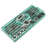 8/12/20Pcs Metric Hand Tap and Die Set M3-M12 Screw Thread Plugs Straight Taper Reamer Tools