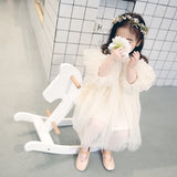 HoneyCherry New Kids Dresses For Girls Spring Girl Dress Child Baby Sweet Princess Dress Designer Dress Baby Girl Clothes