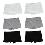 6pc/Lot Children Kids Girls Soft Underwear Elastic Boxer Shorts Panties Solid Underpants 8-14Years