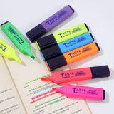 4/6/8 Pcs/set Pastel Flat Single Head Light Color Oblique Drawing Highlighters Fluorescent Pen Markers for School Supplies