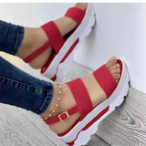Luxury Summer Women Sandals 2023 New Platform Casual Sandals For Summer Shoes Women Breathable Sandalias Design Vulcanized Shoes