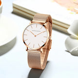 Women Watch Top Brand Dropshipping Japan Quartz Movement 36mm Rose Gold Waterproof Fashionable Nordic Minimalist Ladies Watches