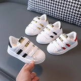 Children's Sneakers Kids Fashion Design White Non-slip Casual Shoes for Boys Girls Hook Breathable Sneakers Toddler Outdoor Shoe